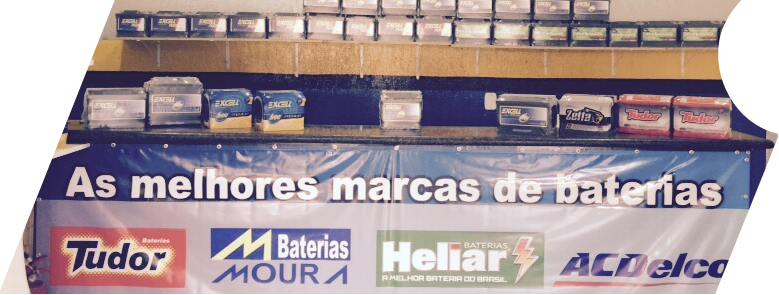 Showroom da loja São Bernardo Baterias - estoque das baterias